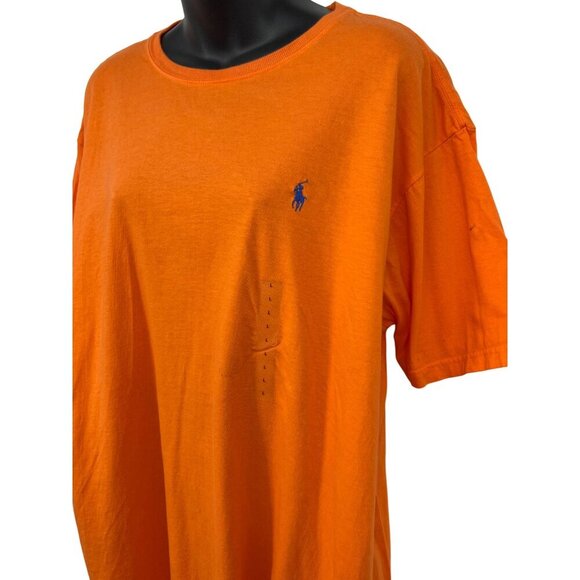 Polo By Ralph Lauren Men Orange Tee Shirt Pony Logo Short Sleeve Crew Casual New - Picture 3 of 8